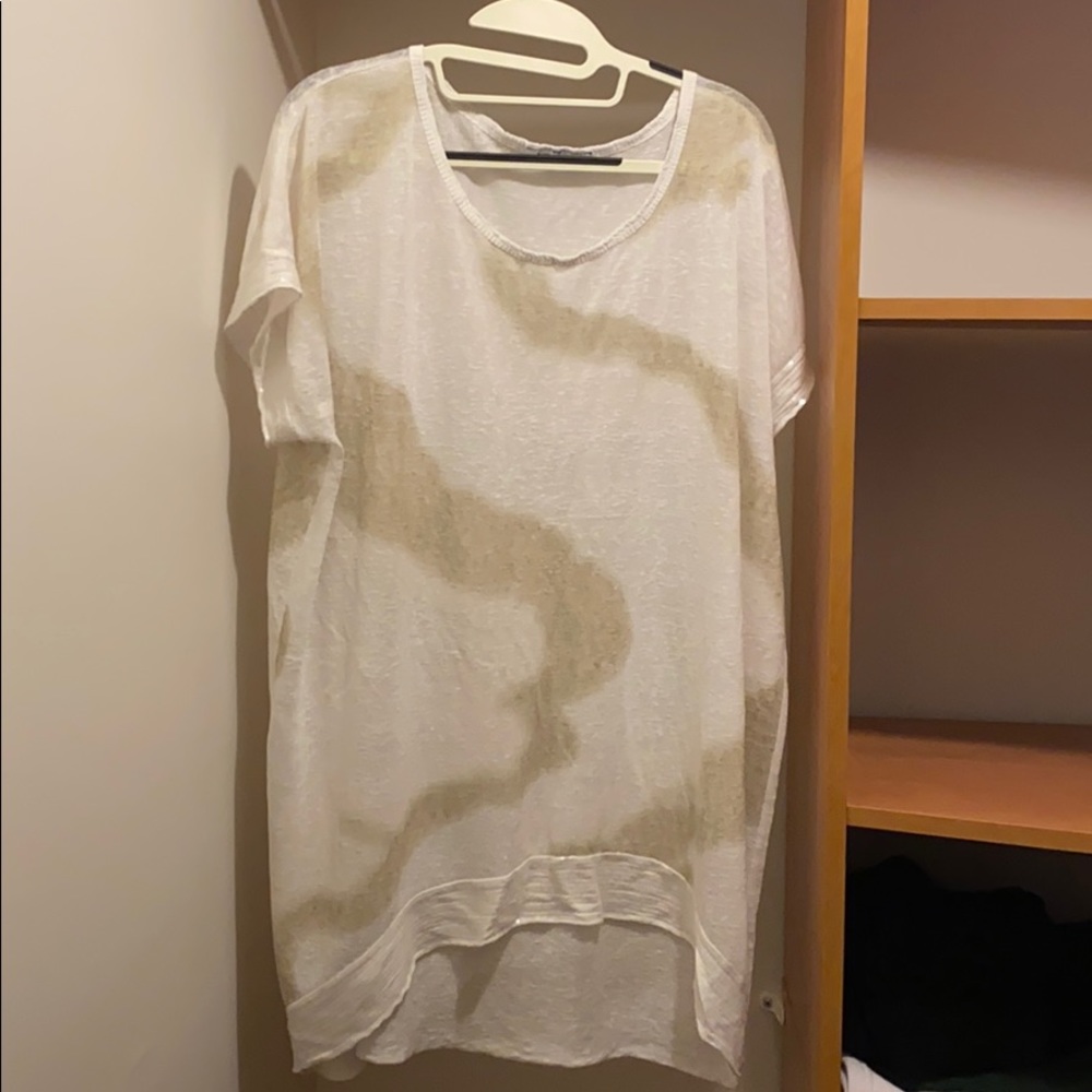 Angela Mara drape top/tunic